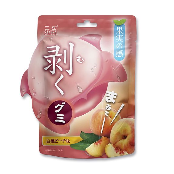 三立-剝皮軟糖(白桃味) 65g/包