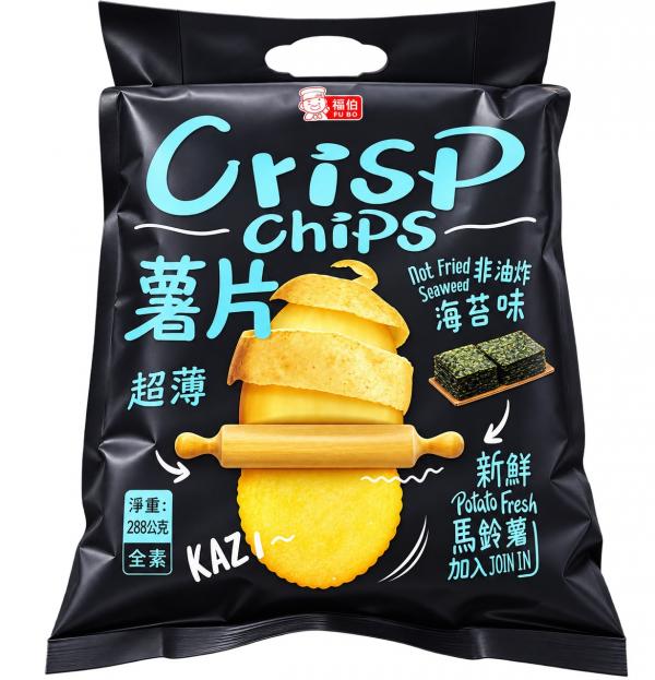 日日旺-馬鈴薯片 (海苔味) 288克/包 全素