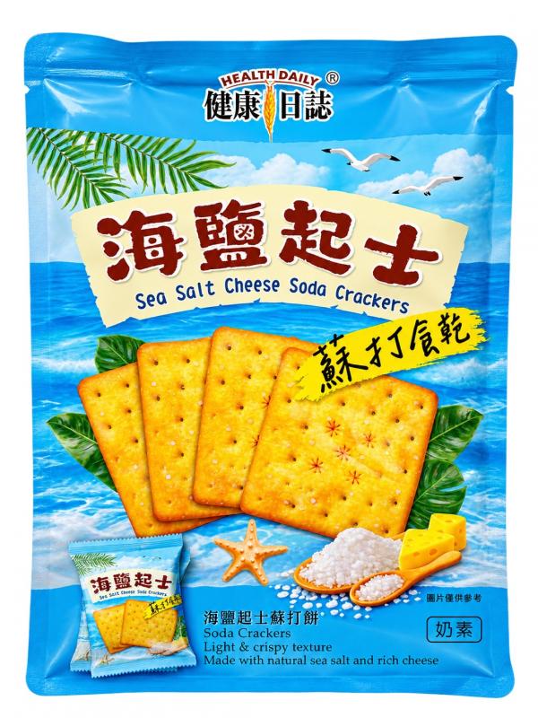 健康日誌-海鹽起士蘇打餅 192g/包 奶素 