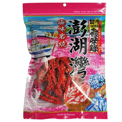 澎湖灣-芝麻魷魚卷-110g