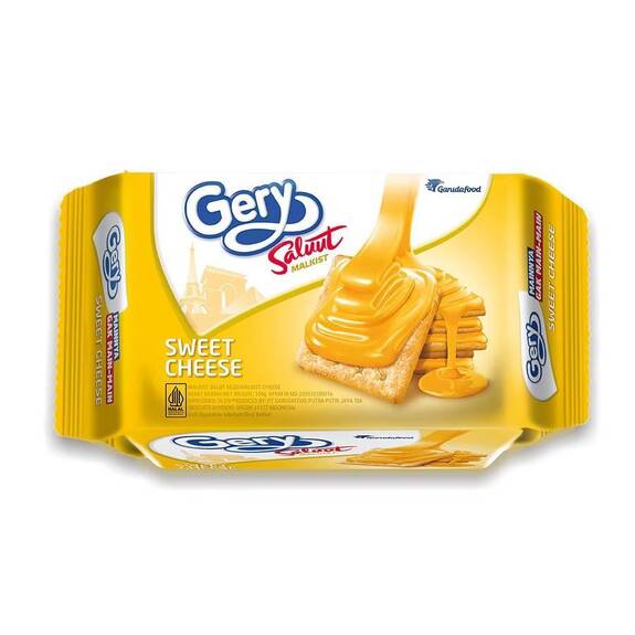GERY 厚醬 起司 蘇打餅 100g/包 奶素